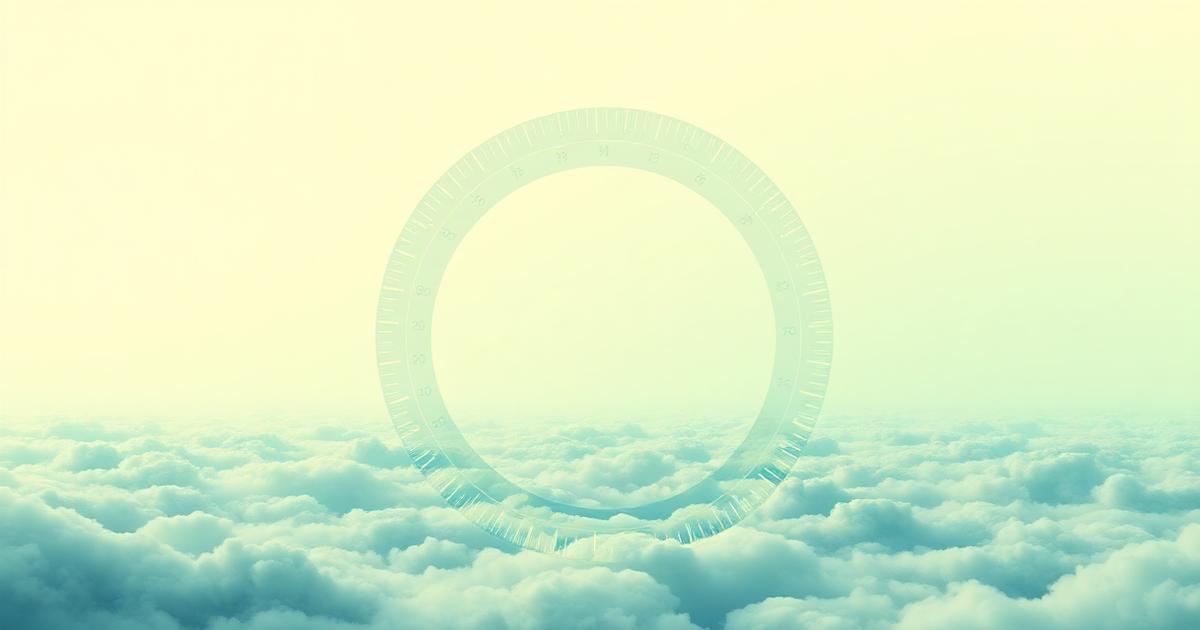 Calibration rings above clouds representing the research methodology behind our ProMarketsCFD analysis